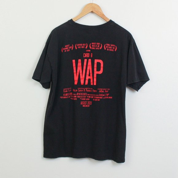 Cardi B Shirt Womens Large Black WAP 2020 Promo - Picture 2 of 7